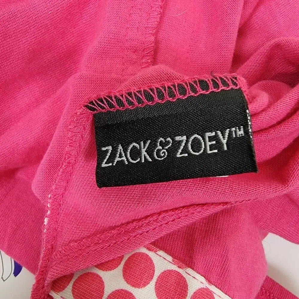 Zack & Zoey Dog Dress Pink Gingham Polo Dress Pet Outfit Size L Dog Clothing NEW